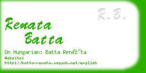 renata batta business card